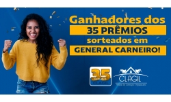 CONFIRA AQUI OS GANHADORES DE GENERAL CARNEIRO - CLAGIL 35 ANOS!