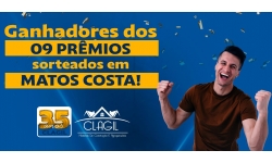 CONFIRA AQUI OS GANHADORES DE MATOS COSTA - CLAGIL 35 ANOS!