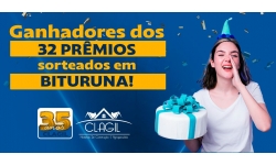 CONFIRA AQUI OS GANHADORES DE BITURUNA - CLAGIL 35 ANOS!